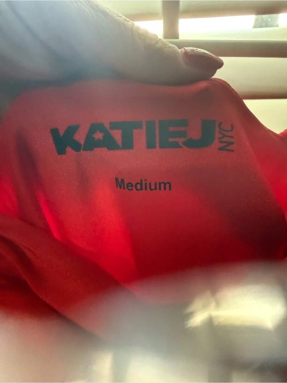 Katie J girls red dress size medium - Picture 2 of 2